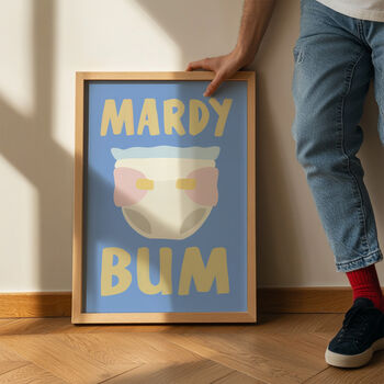 Mardy Bum Kids Lyric Typography Print, 4 of 4