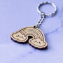 Personalised Rainbow Keyring For Girls Party Filler Bags, thumbnail 3 of 4