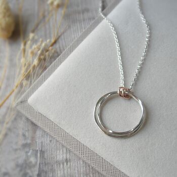 Sterling Silver Circles Necklace, 2 of 5