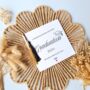 Graduation Tassel Card, Black And Gold Graduation Name Card, thumbnail 1 of 3