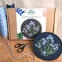 Forget Me Not Floral Embroidery Kit, thumbnail 3 of 9