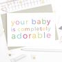 Adorable New Baby Card, thumbnail 2 of 3