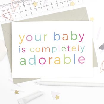Adorable New Baby Card, 2 of 3