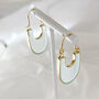 Aqua Chalcedony Hoops, thumbnail 5 of 8