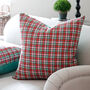 Large Multi Spot Pink And Turquoise Wool Cushion, thumbnail 4 of 4