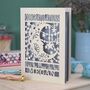 Personalised Papercut Over The Moon Congratulations Card, thumbnail 1 of 7