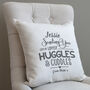 Personalised Sending You Lots Of Huggles Cushion, thumbnail 3 of 10