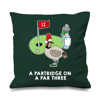 Funny Golf Christmas Cushion, 4 of 5