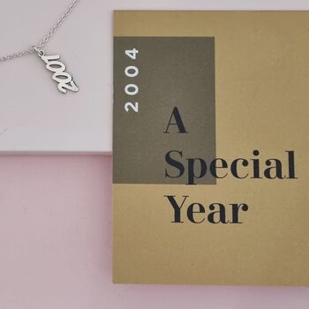 Personalised Birth Year Necklace, 2 of 8