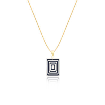 Matching Earrings And Necklace Set | White And Navy, 4 of 10