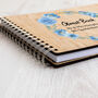 Personalised Wedding Guest Book Blue Flowers, thumbnail 5 of 6