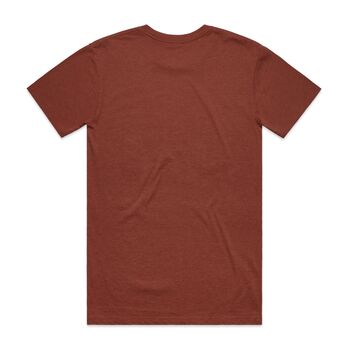 Hoy Classics Uptown T Shirt Brick Marl, 4 of 4