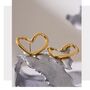 Cannes D’or Gold Love Heart Bubble Drop Gift Earrings, thumbnail 4 of 4