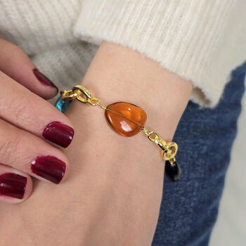 Statement Personalised Birthstone Charm Bracelet, 2 of 6