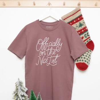 Parent And Child 'On The Nice List' T Shirt Set, 4 of 10