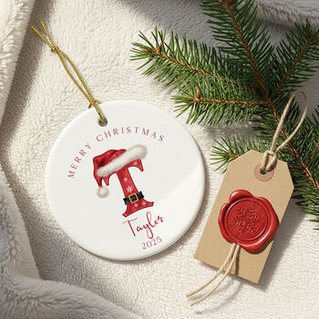 Personalised Santa Letter Name Christmas Ornament, 6 of 8