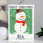 Personalised Snowman Christmas Card, thumbnail 7 of 12