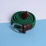 Green Ladies Woven Stretch Belt, thumbnail 1 of 2
