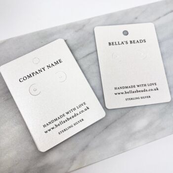 Custom Branded Jewellery Display Cards Company Branding, 3 of 6
