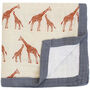 Four Layer Giraffe Bamboo Blanket, thumbnail 2 of 3