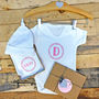 Personalised Initial Baby Gift Set, thumbnail 1 of 3