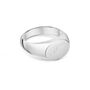 Oblate Personalised Signet Ring 925 Solid Silver, thumbnail 1 of 6