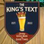 Kings Tipple Personalised Home Pub Sign / Man Cave Sign, thumbnail 6 of 8