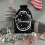 Personalised Christmas Eve Bag Two Natural With Black, thumbnail 3 of 12