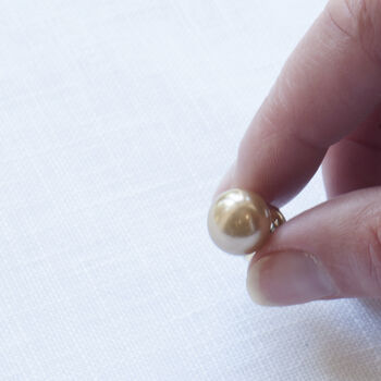 Champagne Faux Pearl Modesty Pin, 6 of 10