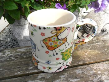 Tankard Mug In Crazy Farm Design, 7 of 8