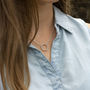 Pave Halo Eternity Circle Necklace, thumbnail 4 of 9