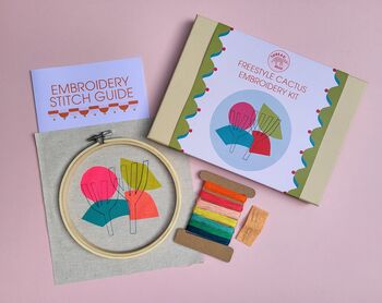 Freestyle Cactus Embroidery Kit, 3 of 3