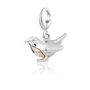 Sterling Silver Robin Charm Necklace, thumbnail 5 of 8