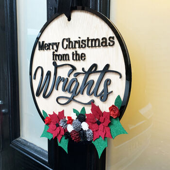 Personalised Family Christmas Sign, 5 of 9
