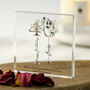 Personalised 40th Birthday Floral Acrylic Block Keepsake Gift, thumbnail 1 of 2