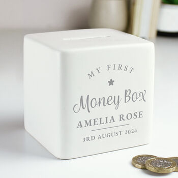 Personalised My First Money Box, 2 of 6