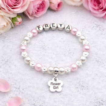 Page Boy Personalised Bracelet. Wedding Gift Inc Free Gift Box And Message, 6 of 12