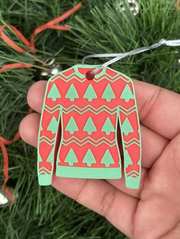 Christmas Jumper Tree Decoration, 4 of 4