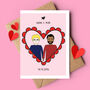 Personalised Anniversary Valentine's Portrait Card, thumbnail 6 of 7