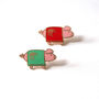 Pig In A Blanket Enamel Pin, thumbnail 1 of 12