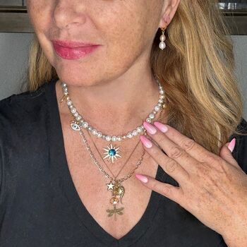 Celestial Charm Pearl Necklace, 9 of 9