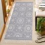 Grey Vintage Cotton Area Rug Runner, thumbnail 4 of 7