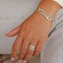 Green Amethyst And Freshwater Pearl Ring, thumbnail 10 of 10