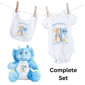 Personalised Blue First New Years Teddy, 3 of 12