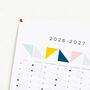 Academic 2026 2027 Geometric Calendar, thumbnail 2 of 3