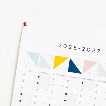 Academic 2026 2027 Geometric Calendar, 2 of 3