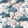 Crane Bird Japanese Blue Wallpaper, thumbnail 4 of 4