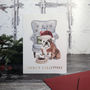 Bull Dog Christmas Card, thumbnail 1 of 2