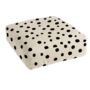Hand Painted Linen Floor Cushion Cube In Polka Dot Print, thumbnail 4 of 12