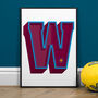 West Ham, A To Z Football Prints And Posters, thumbnail 3 of 6